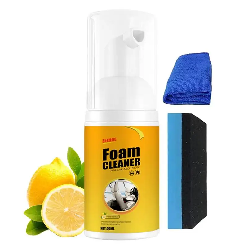 

Cleaning Foam For Car All-Purpose Foam Spray Foam Cleaning Kit For Car And House Including Cleaning Sponge And Cloth 30ml /