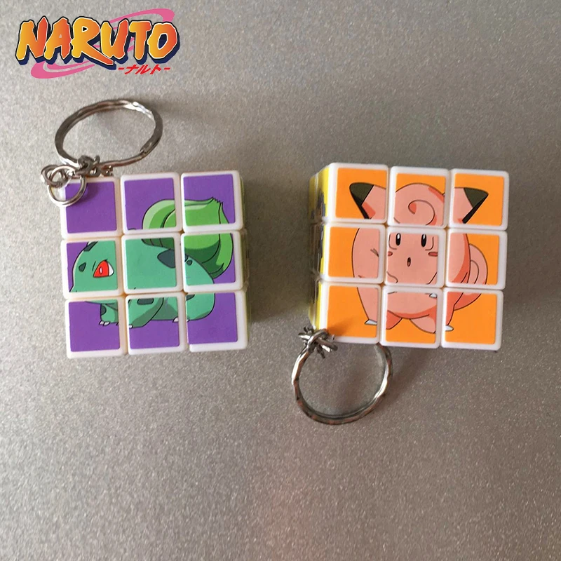 Мини-брелок Кубик Рубика Покемон Пикачу портативная подвеска детский подарок