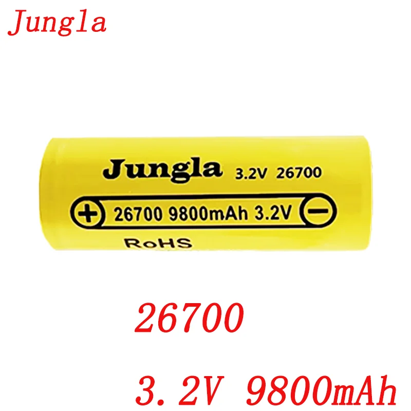 

3.2V 26700 9800mAh LiFePO4 Battery 3C Continuous Discharge Maximum 5C High Power battery For Electric Car Scooter Energy Storage