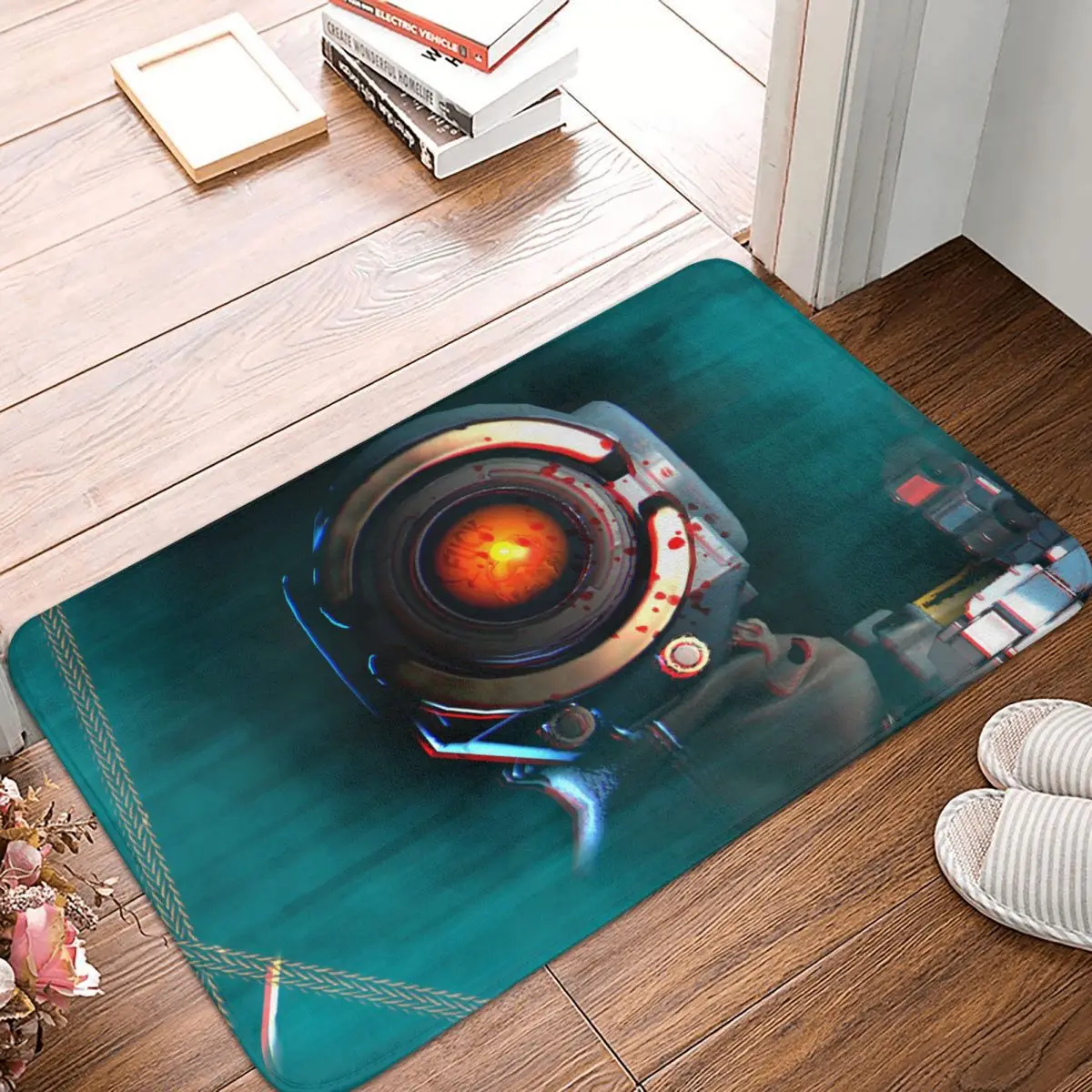 

Apex Legends Crypto Shooting Game Bath Non-Slip Carpet Pathfinder Living Room Mat Entrance Door Doormat Home Decoration Rug