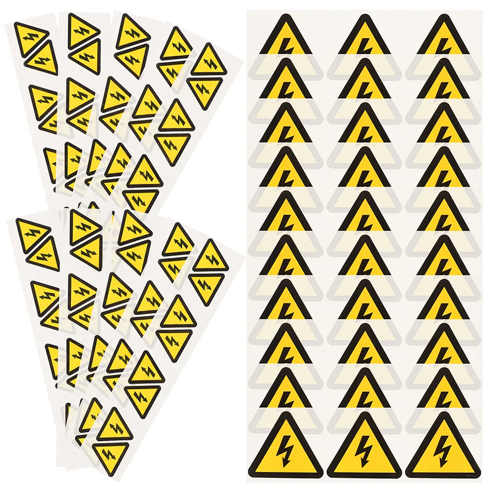 

24Pcs Self Adhesive Caution Stickers Electric Warning Labels Signs Warning Stickers