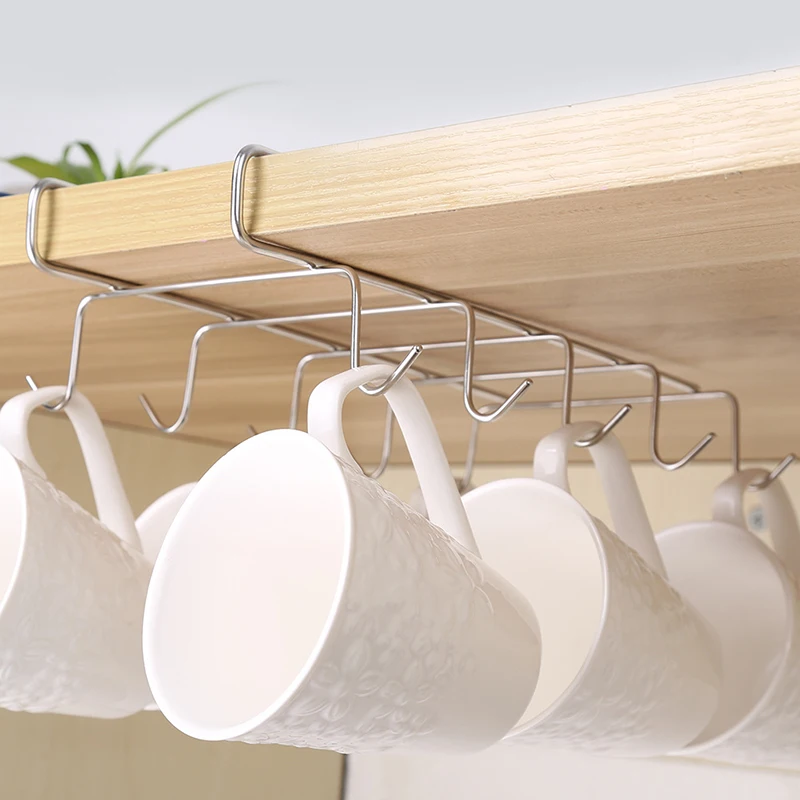 Настенный Кухонный Крючок Для Хранения Подстаканник Из Нержавеющей Стали Стойка