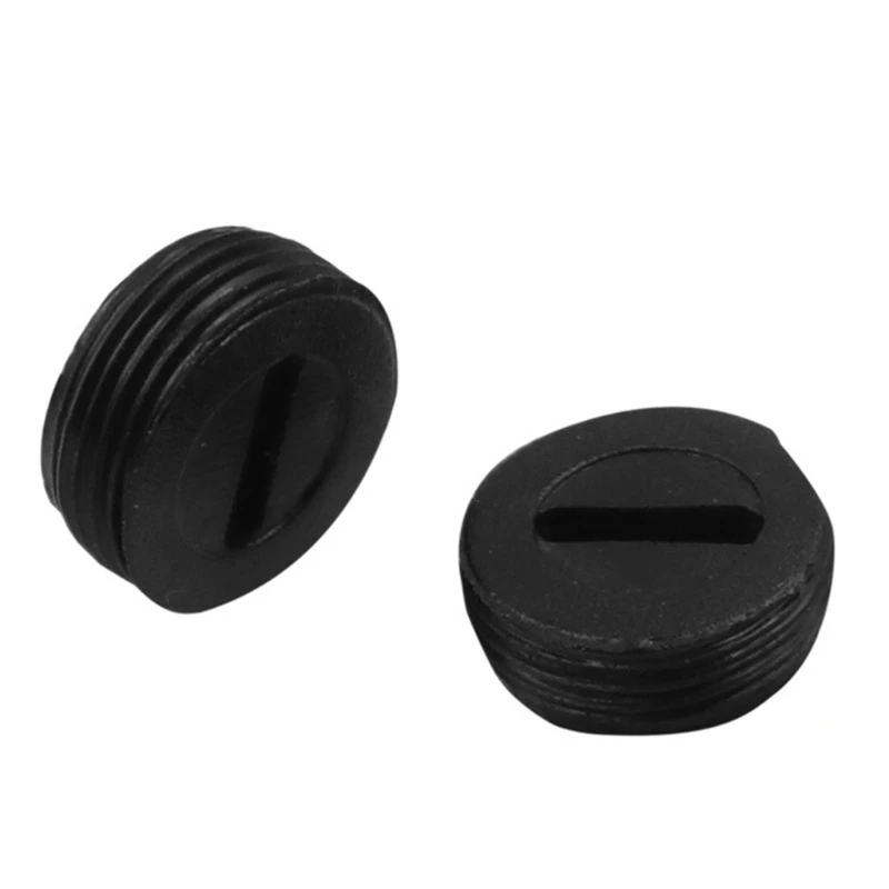 

67JE 50x Black Plastic Carbon Brush Holder Caps with Slotted Connectors for Hammer