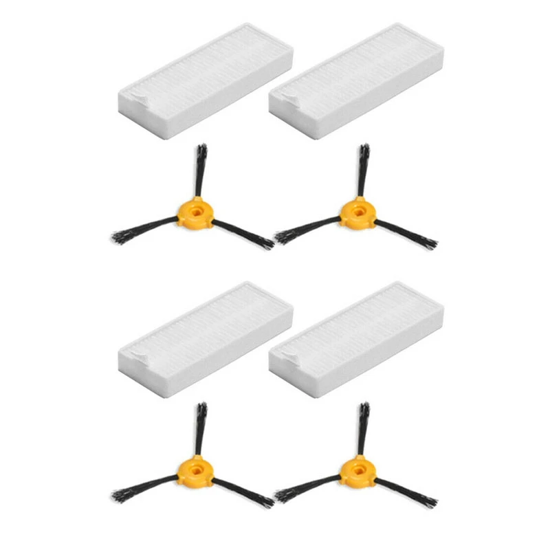 

4X Filters Side Brushes Set For Conga Slim 890 Vacuum Cleaner Accessory Tool Parts