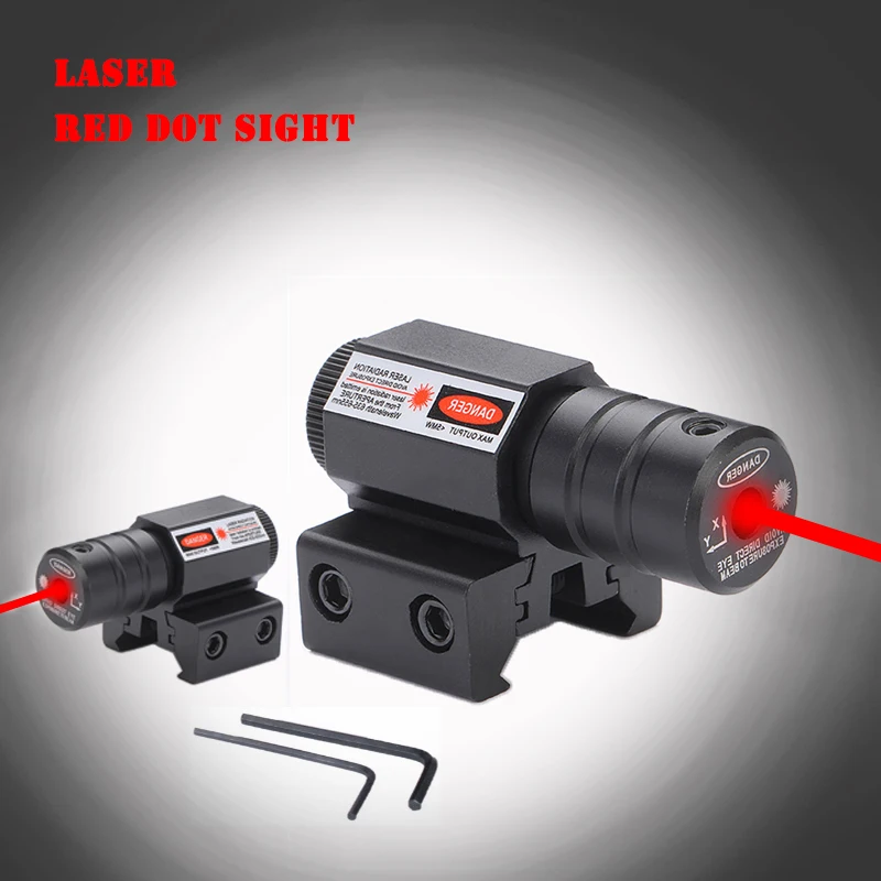 

Tactical Accessories For Gun 1 PCS Mini Red Dot Laser Sight With 650nm Adjustable 11/20mm Compact Tactical Train PPistol Sight