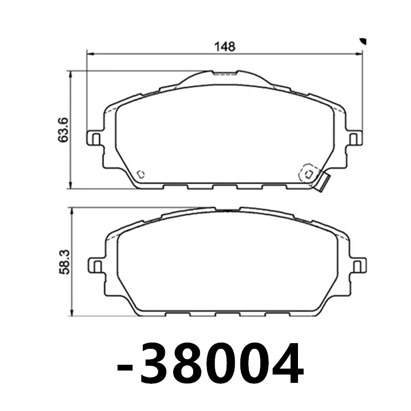 Фото Для Ford Territory EV / JMC Yusheng S330 / Передние тормозные колодки EFS12011CA / Автозапчасти -38004 №1