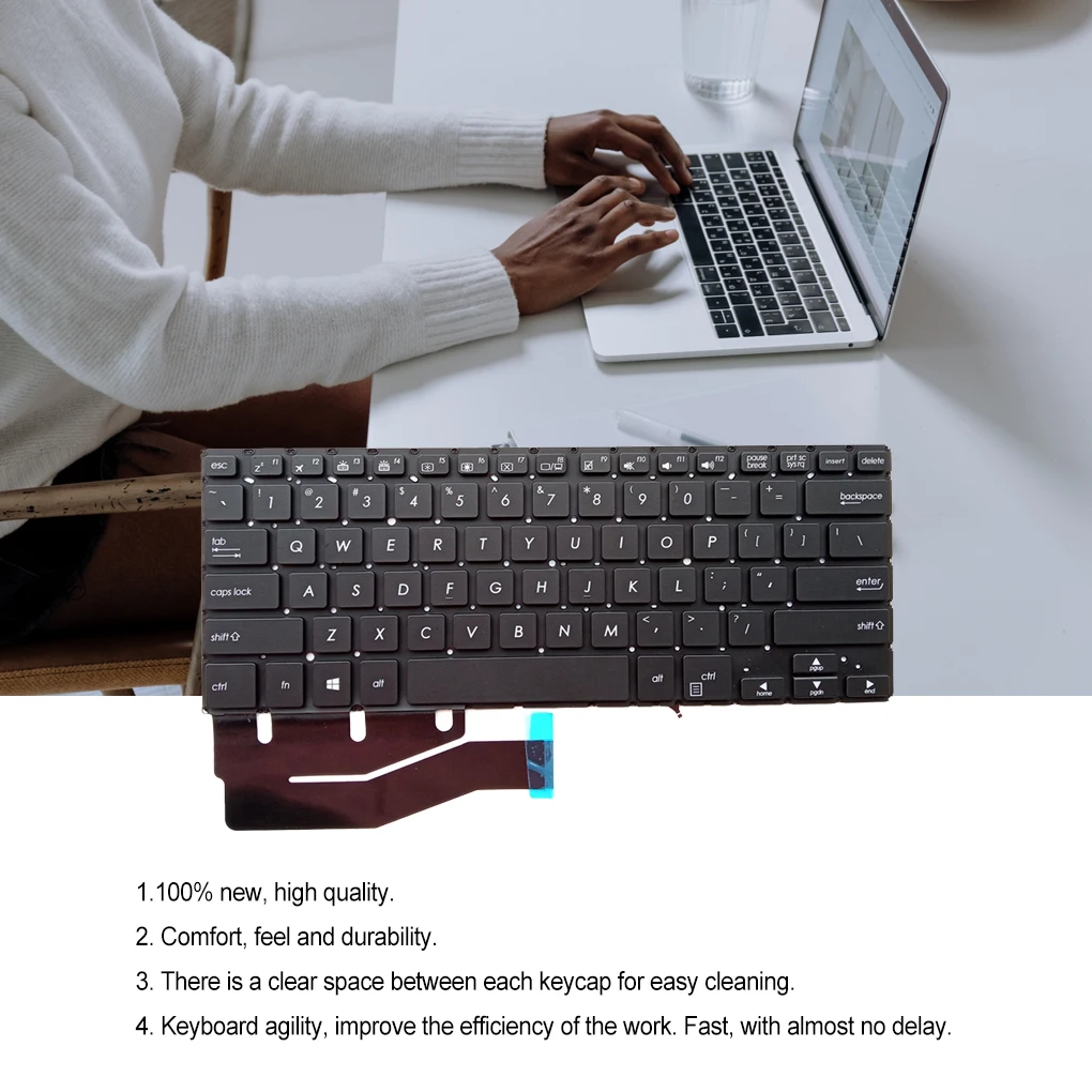 

Laptop Keyboard Backlit Backlight Replace Part Replacement for Asus TP410