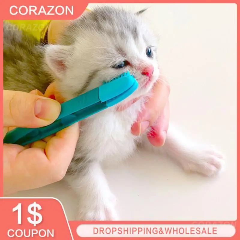 

Handheld Cat Eye Wipe Rub Eye Care Eco-friendly Reusable Toothbrush Tear Stains Brush Kitten Eye Rub Dog Cat Cleaning Supplies