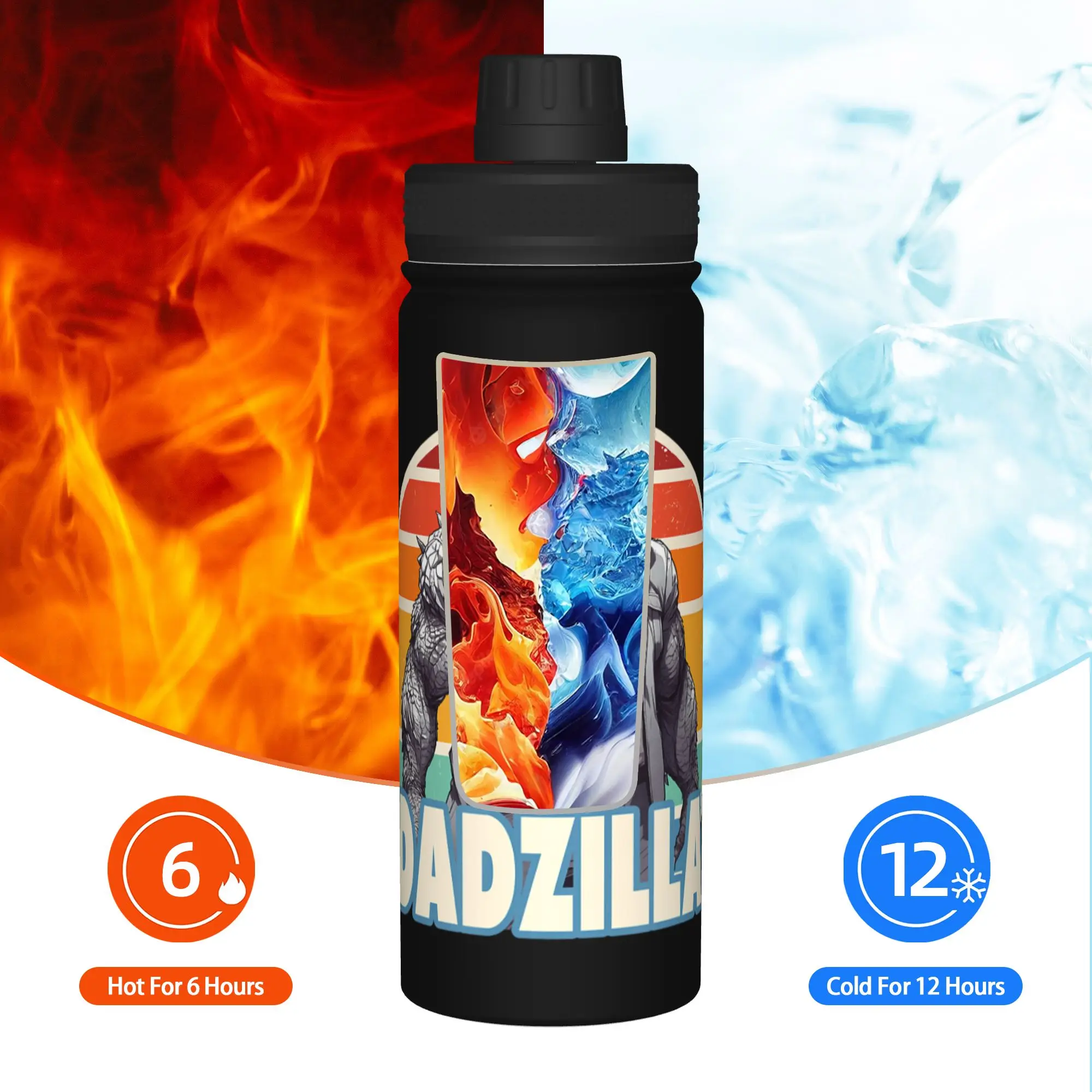 Термокружка Monster G-Godzillas 18OZ, спортивная, из нержавеющей стали, для кофе, 18OZ (art.: 3920dbbc38d85) - 3920dbbc38d85