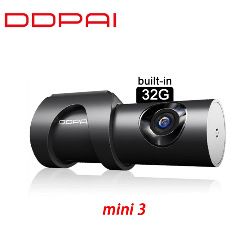 

Видеорегистратор DDPAI Mini 3, 1600P, eMMC, 24 часа, угол обзора 140 градусов