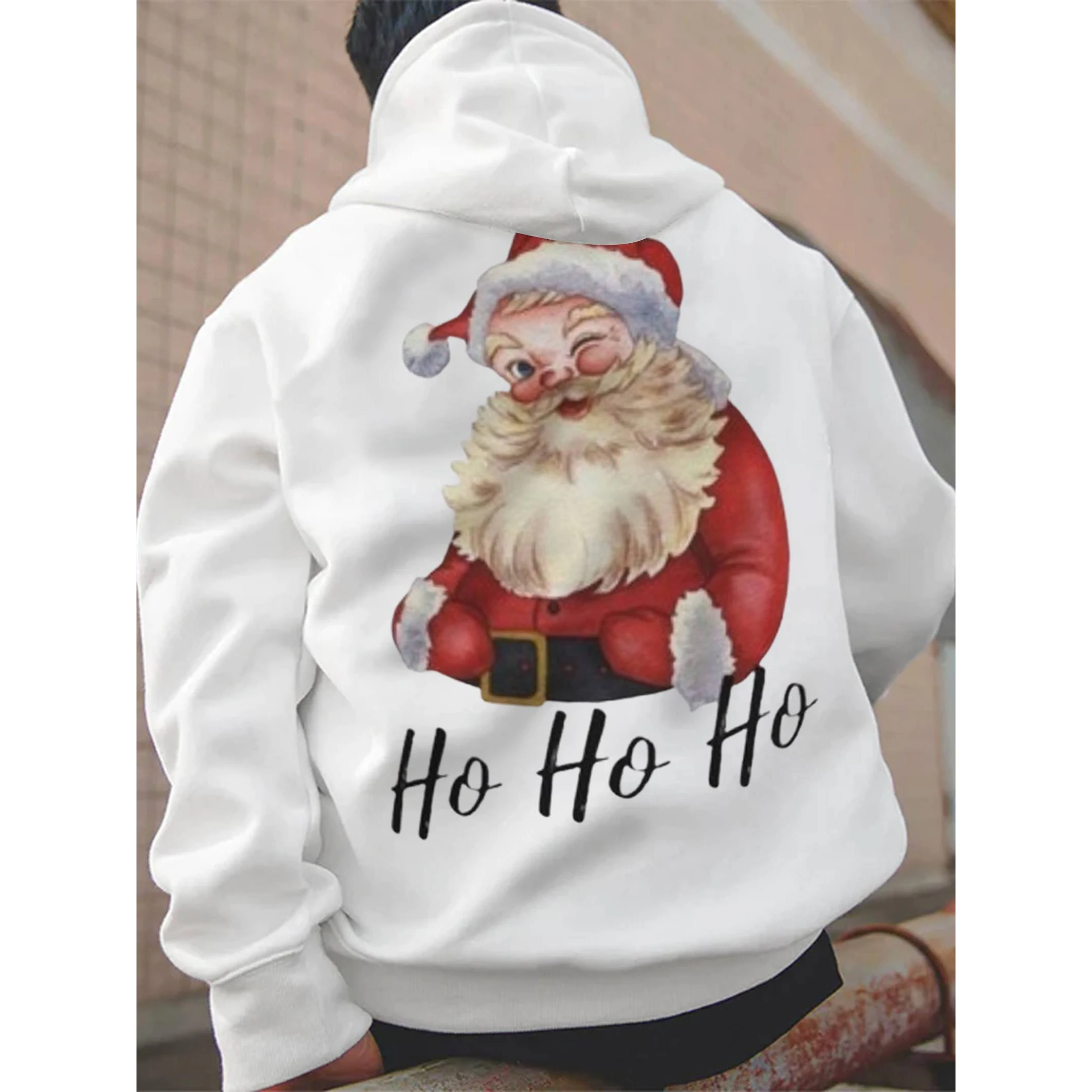 

Badassdude Santa Claus Printing Men's Casual Hoodie