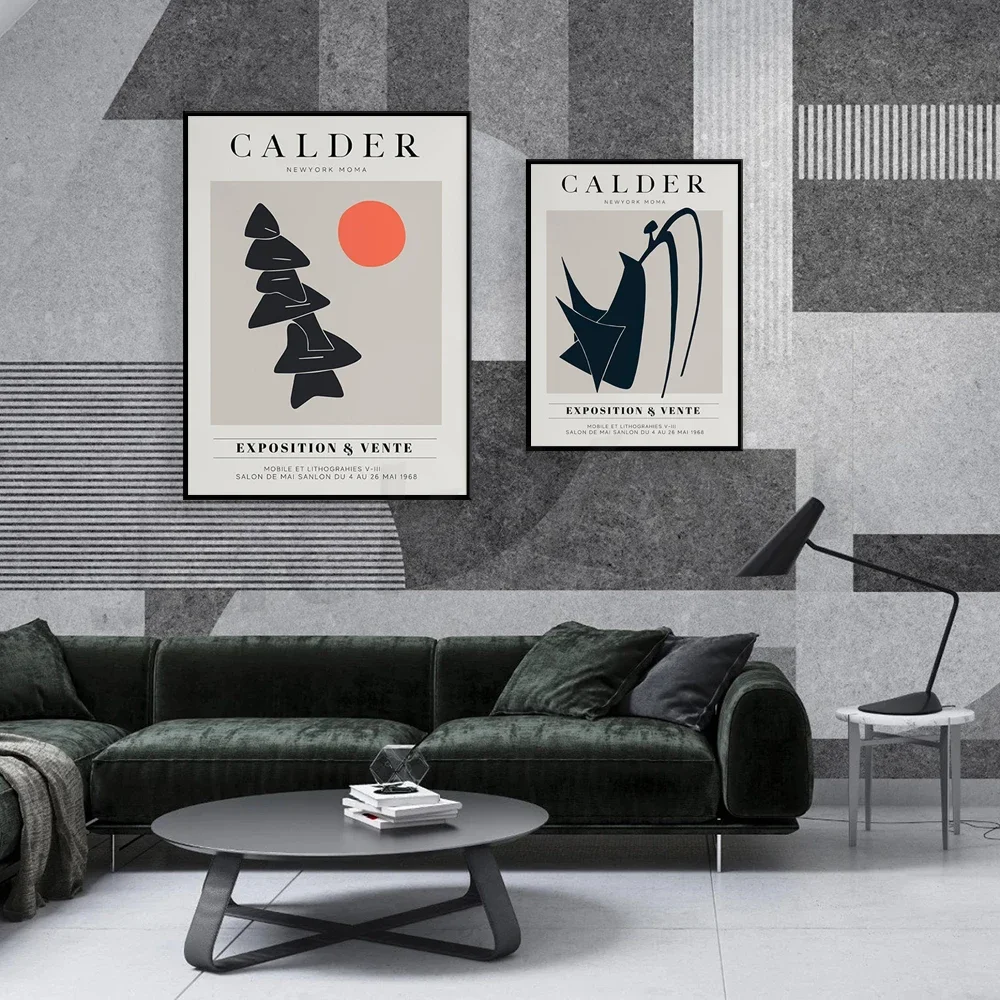 Оригинальный выставочный постер для печати Calder динамический Lithograph 1968 M0MA