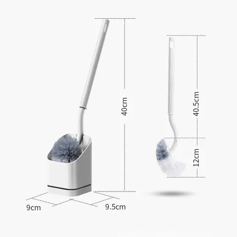 Щетка для унитаза Home S пластиковая белая