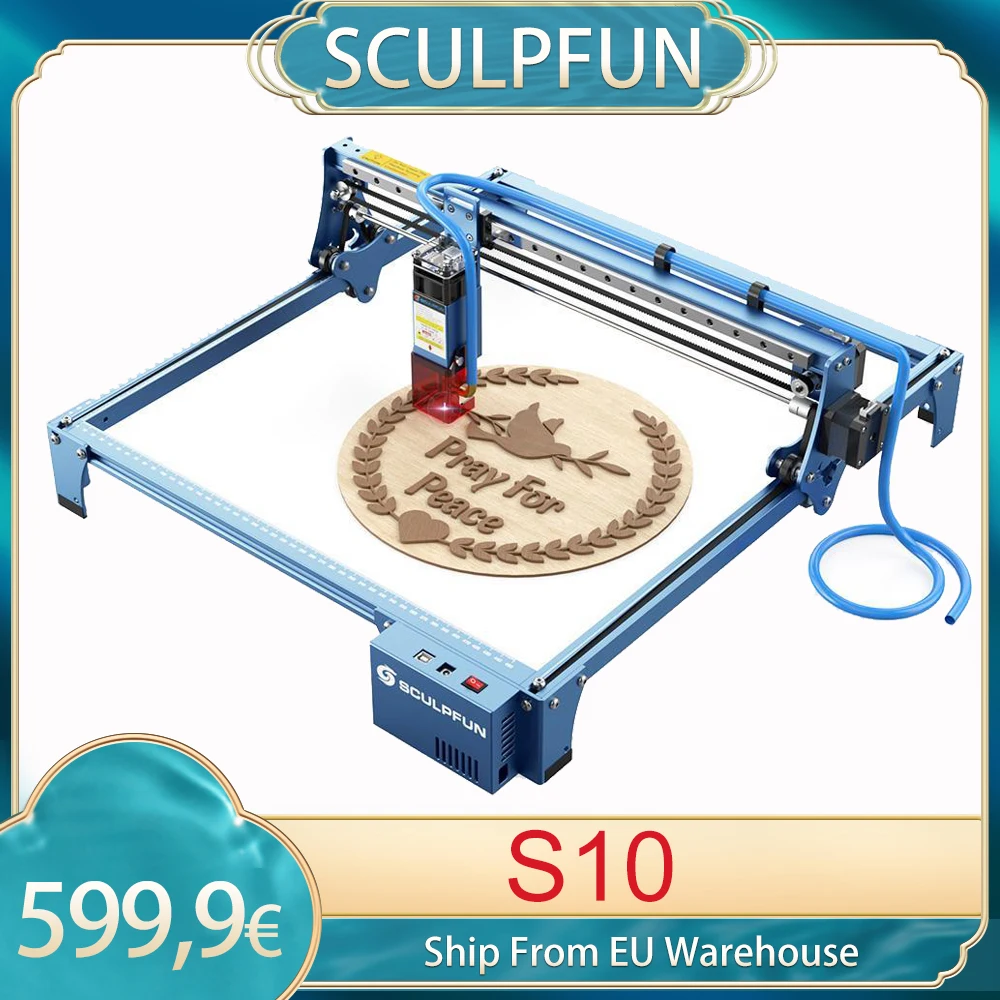 Лазерный Гравировальный резак с ЧПУ SCULPFUN S10 10 Вт высокая точность скорость
