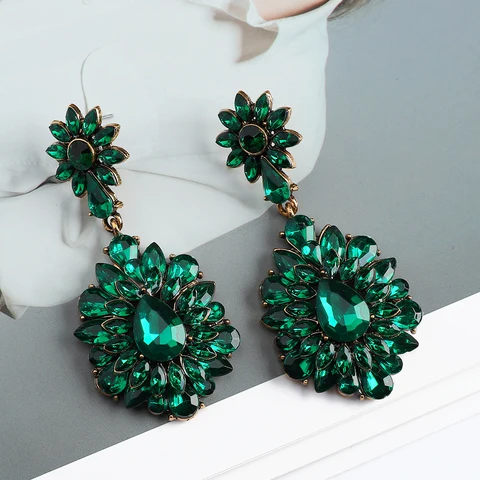 Серьги-капельки Dinicessa из горного хрусталя