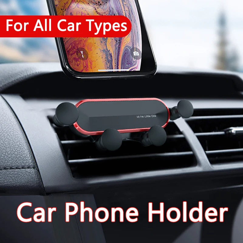 

Gravity Car Phone Holder Air Vent Mount Support Cell Phone Stand Sucker Phone Bracket Fit For iPhone Samsung Xiaomi Redmi Huawei