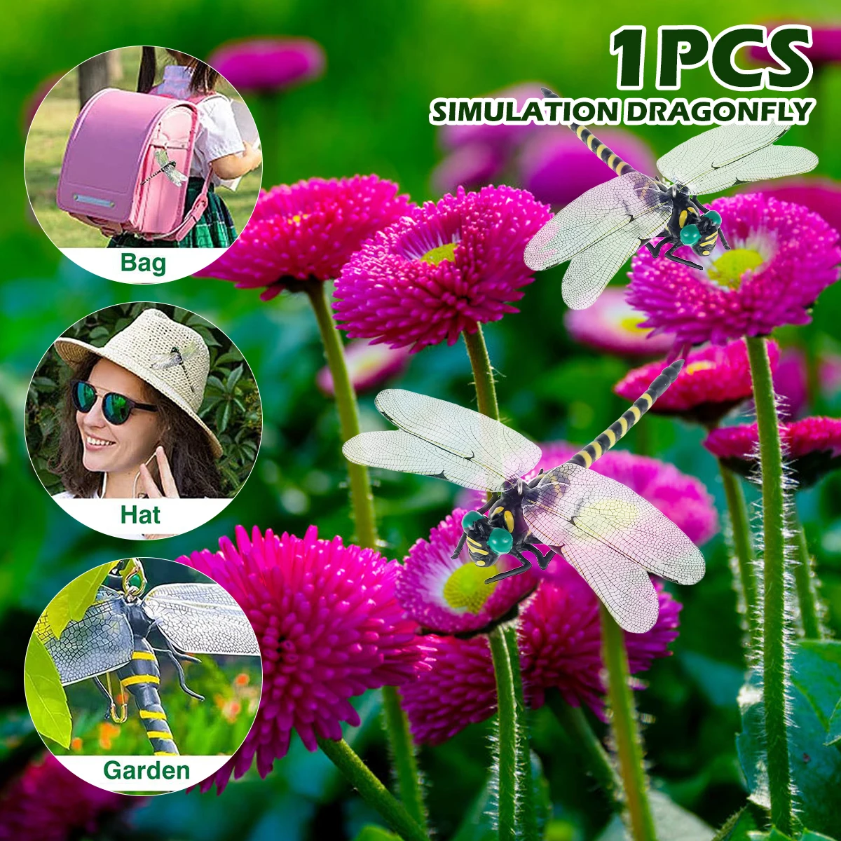 

Новая имитация большой стрекозы, искусственная стрекоза, форма в виде насекомых, искусственная Стрекоза из ПВХ, многофункциональная Реалис...