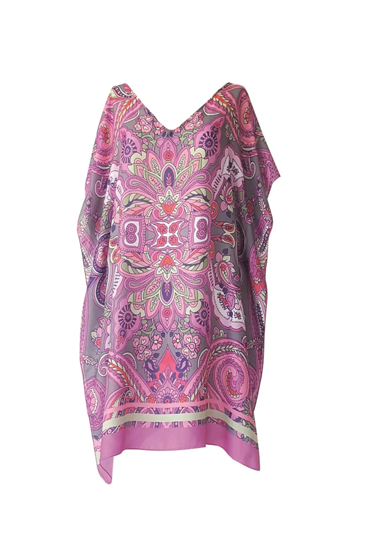 

Women's Pareo Marine Dress V-Neck Patterned Swimwear Cover Dress Sexy Tunic Suit Beachwear Female Beach Bikini Cover