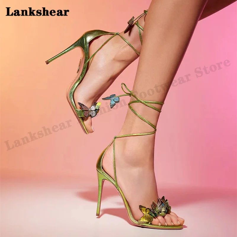 

Женские туфли на высоком каблуке-шпильке, летние новые сандалии с бантом и цветочным ремешком, размер 34-40, 2022