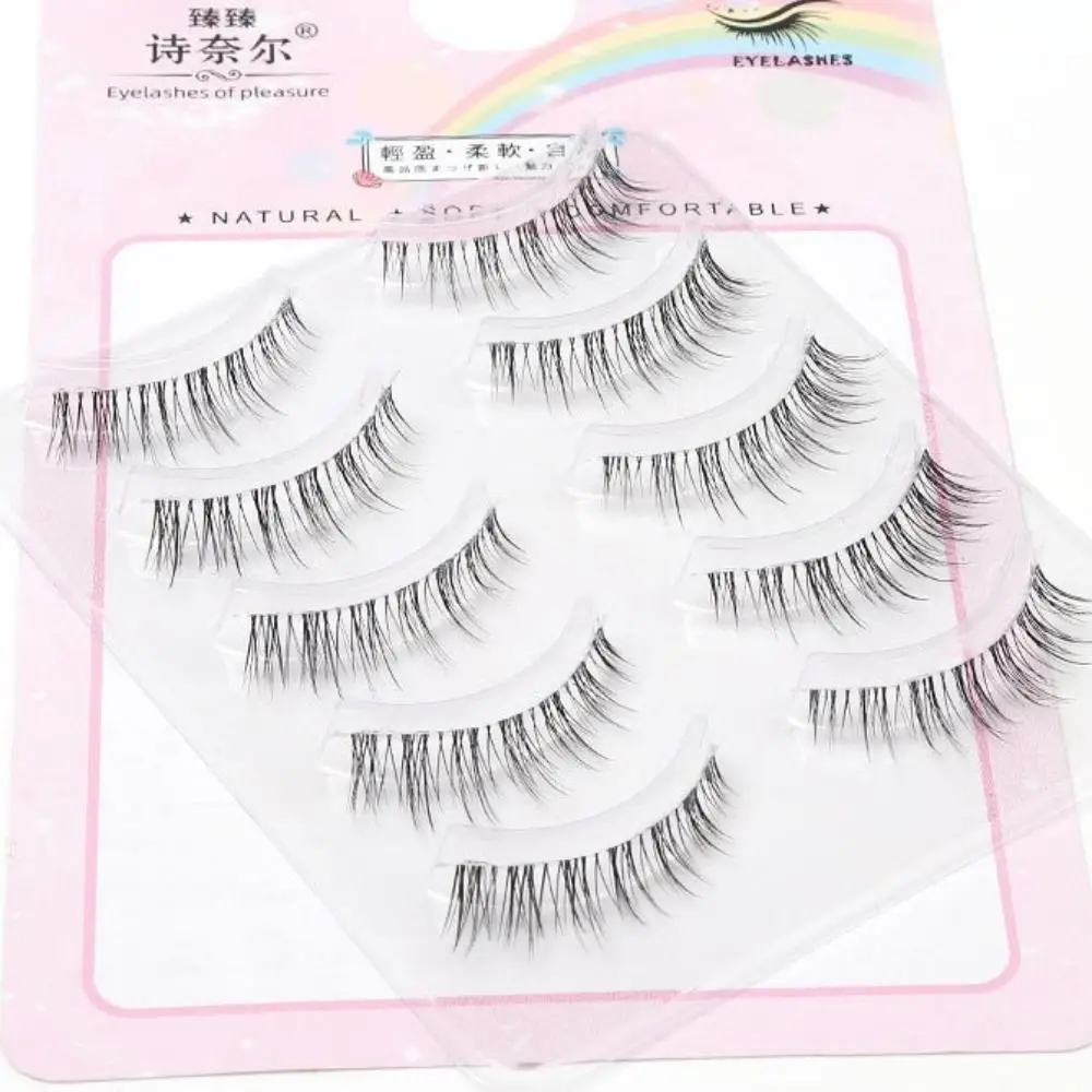 

Natural Elongation False Eyelashes Whole Eyelash Transparent Peduncle Eyelashes Eye Extension Makeup Tools Fake Eyelashes