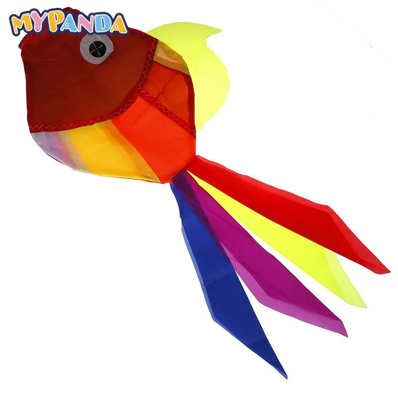 

1pc Random Color Cute Rainbow Fish Kite High Quality Nylon Windsock Outdoor Garden Decor Kids Line Laundry Kids Toys
