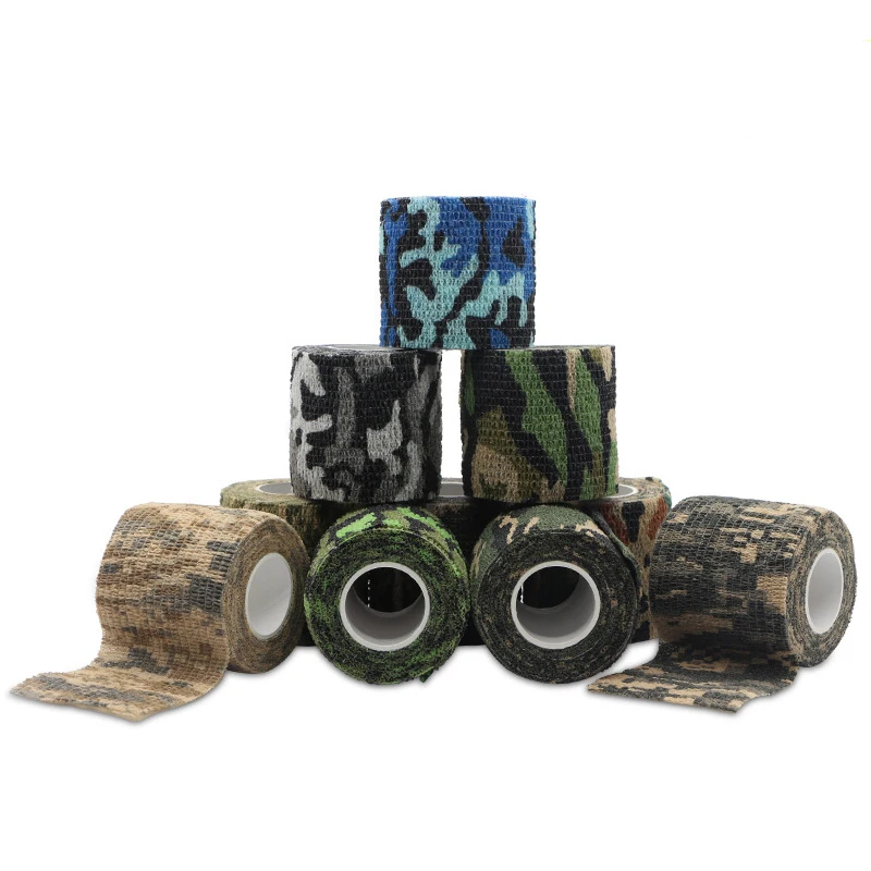 

Tactical Camo Tape 2.5cm*4.5M Self-Adhesive Camouflage Tape Outdoor Hunting Shooting Stealth Tape Rifle Gun Stretch Wrap Cover