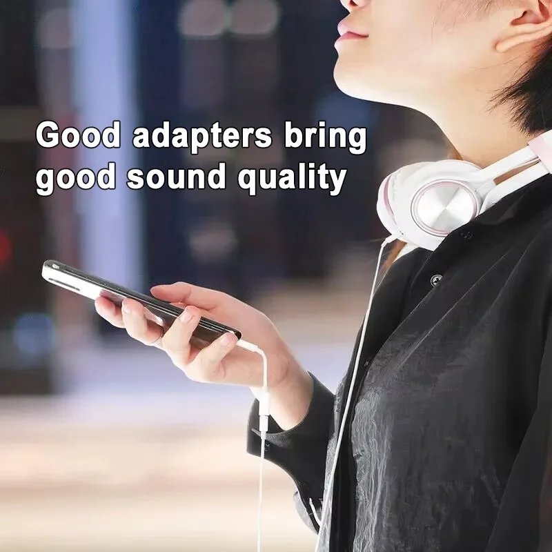 Для ios к 3 5 мм Aux адаптеру для iPhone 16 15 14 13 12 X Pro Max USB-адаптер типа c Аудиокабель Кабель