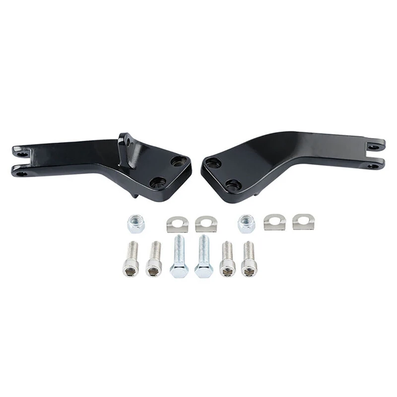 Крепежные скобы для пассажирских ножек черные Мотоциклетные аксессуары