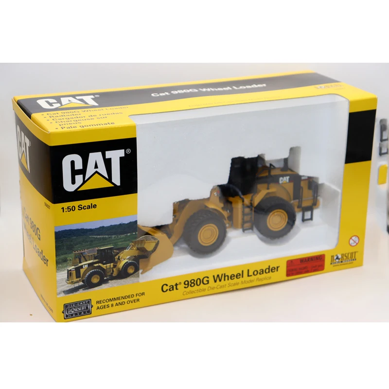 Колесный погрузчик Cat 980G в масштабе 1/50 55027 модель строительных игрушек для