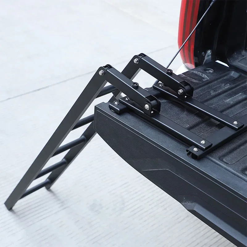 Для Toyota Tundra 22-24 черный алюминиевый сплав задняя дверь автомобиля лестница для