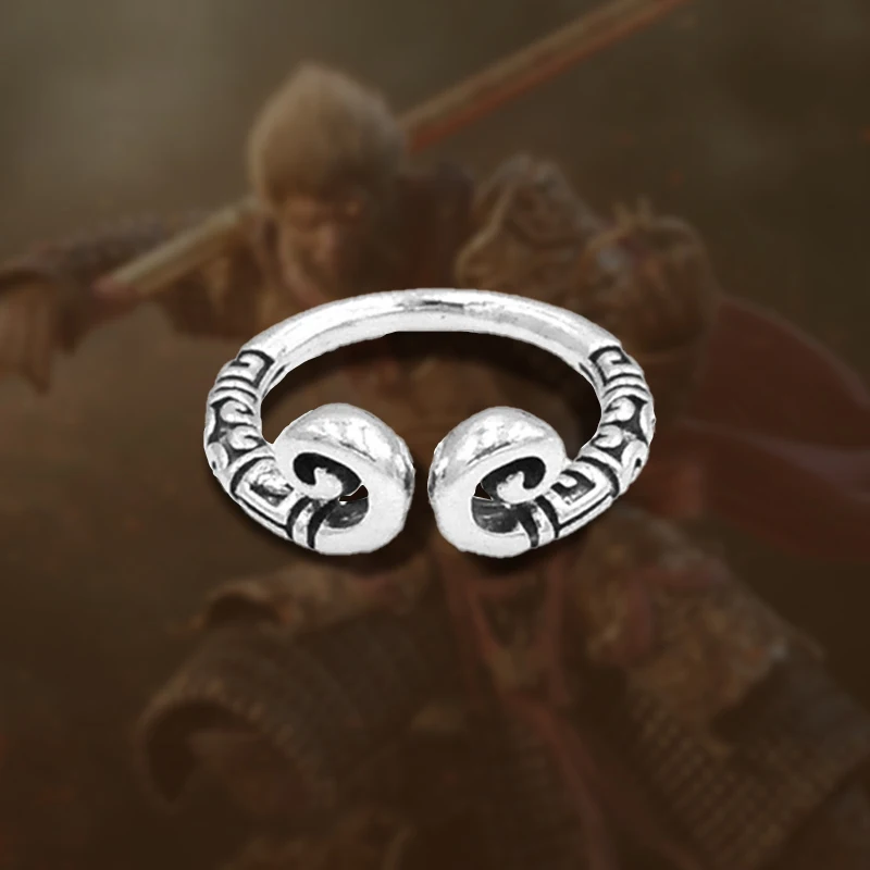 Креативное кольцо в виде обезьяны короля черного мифа женское мужское унисекс