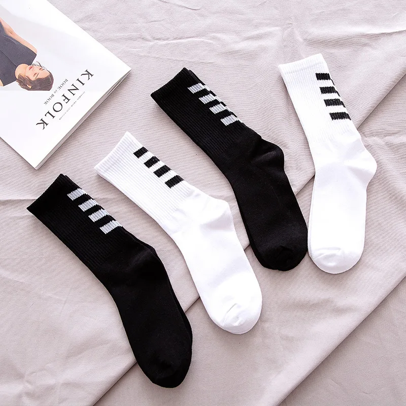 

Men's Socks Cotton Plain Work Sport White Black Warm Thermal Basketball Tube Male Socks Men High Quality Running Cycling Thick