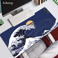 great wave off art mousepad company mouse pad xxl carpet gamer gaming accessories mouse mat 400x900 computer desk mat