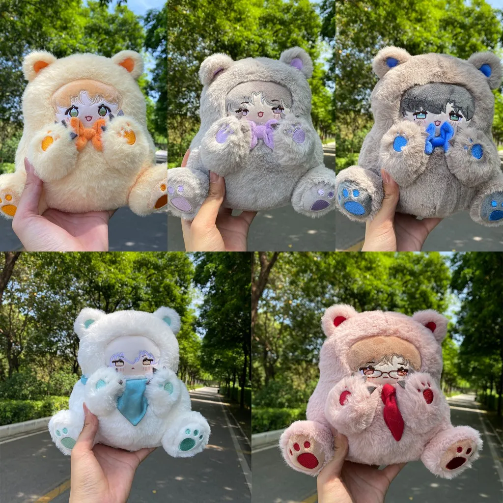 

Game Light and Night Xiao Yi Sariel Osborn Evan Charlie Jesse Bear Plush Stuffed Doll Toy Soft Cosplay Plushie Anime Fans Gift