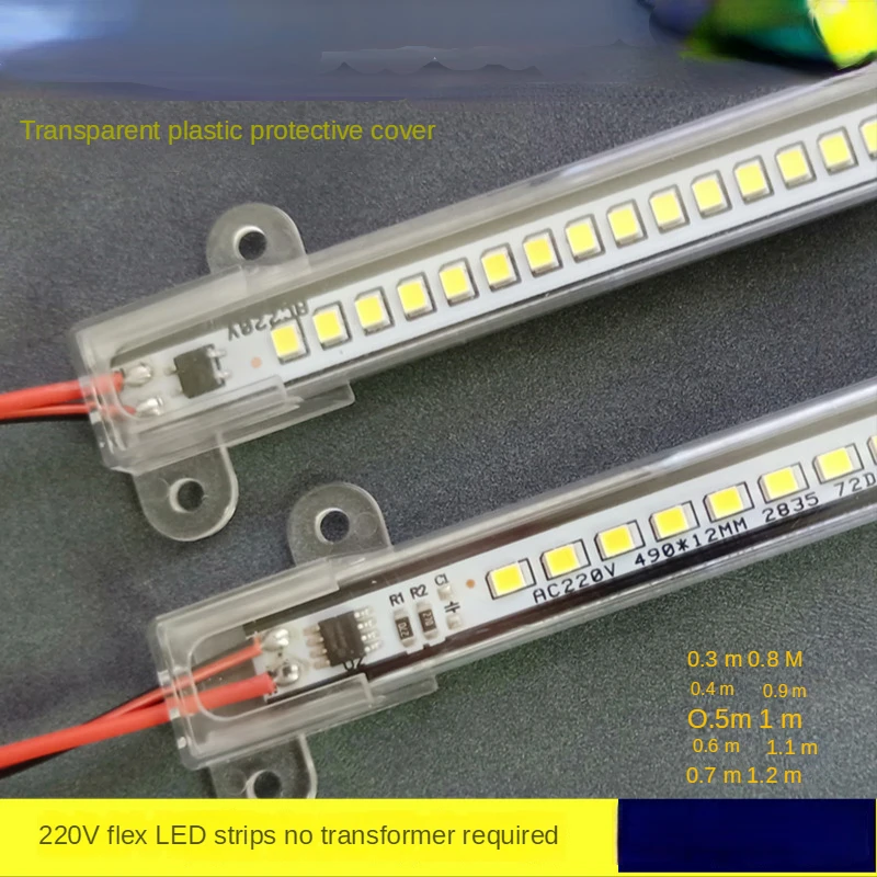 

LED Tube Light AC220V 72LEDs 144LEDs High Brightness Night Bar 5730 Strip Energy Saving lamp for Home Kitchen Cabinet Wall Decor