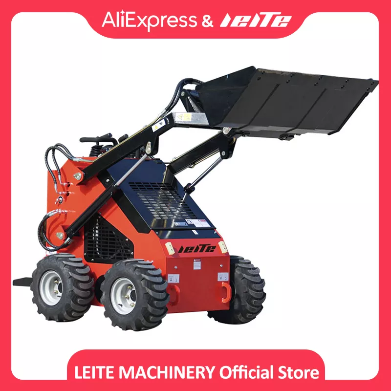 Chinese Manufacturer Cheap EPA Mini Skid Steer Loader With 4WD Multifunctional Mini Wheel Loader  Ex-factory Price Free Shipping