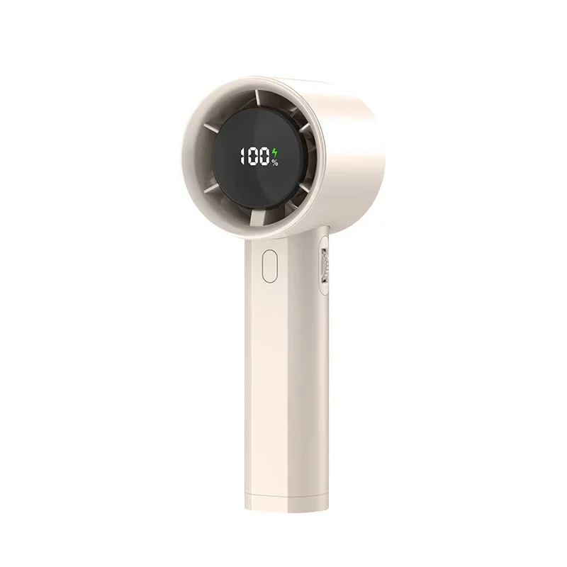 Фото Портативный вентилятор TEPSHINE L300 с высокой скоростью вращения и большим объемом воздуха, компактный ручной вентилятор с LED-дисплеем и индикатором заряда. №2