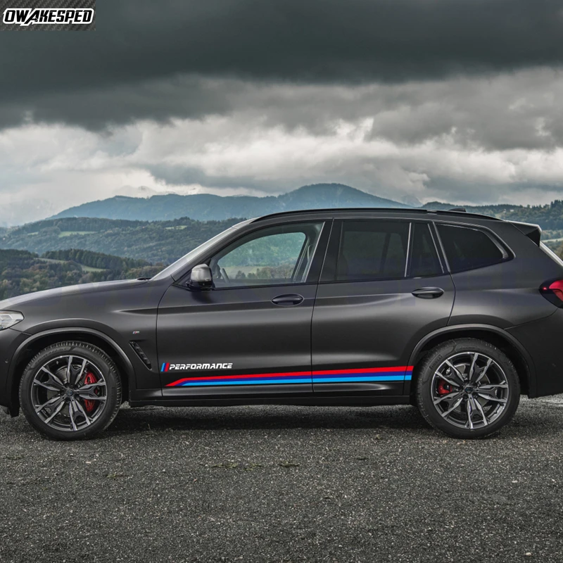 

4 шт., автомобильные виниловые полосы для BMW 123456 серии X1 X3 X4 X5 X6 M4