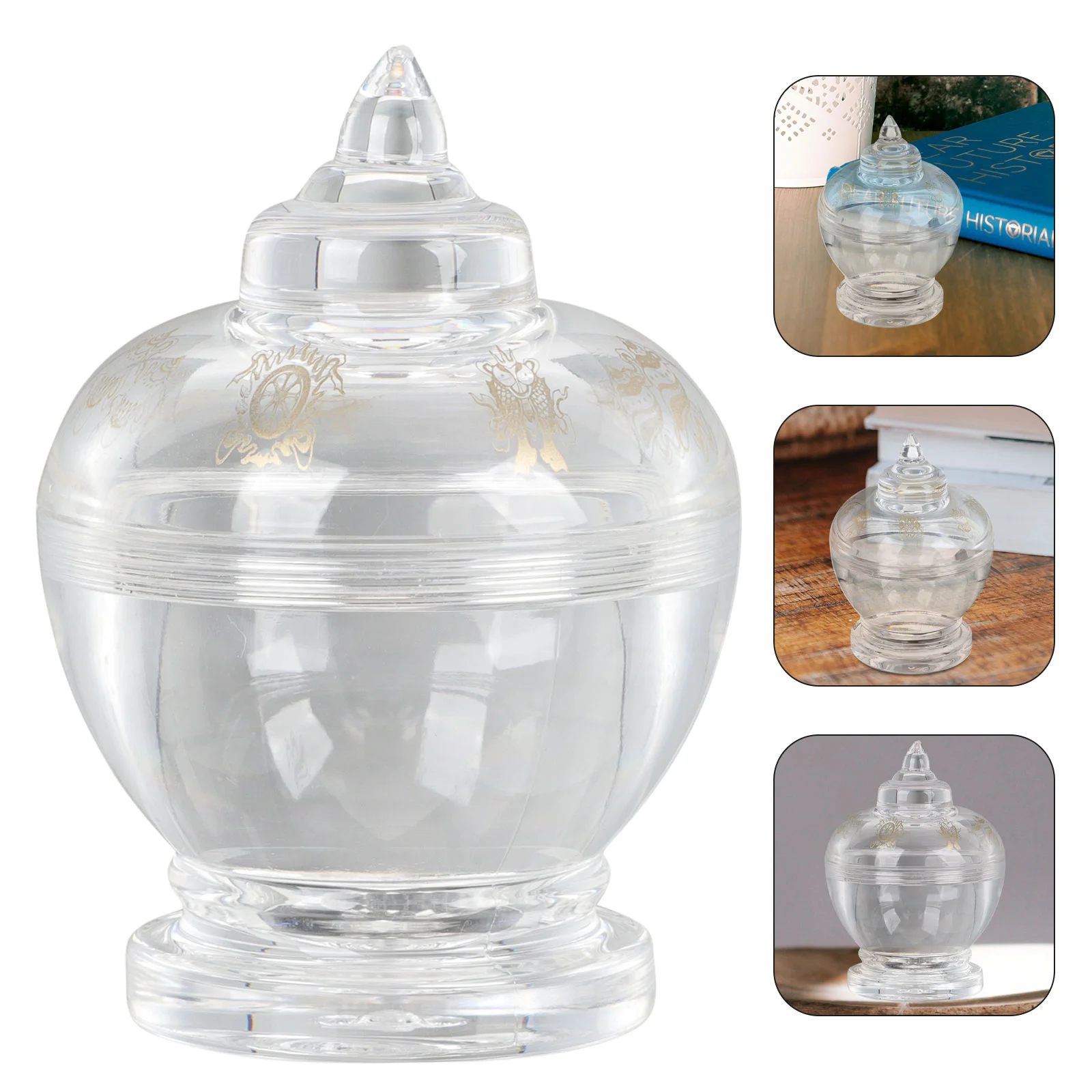 

Pagoda Cup Tower Statue Bowl Garden Models Buddhism Offering Mini Water Holy Figurine Crystal Decor Model Fairy Desktop