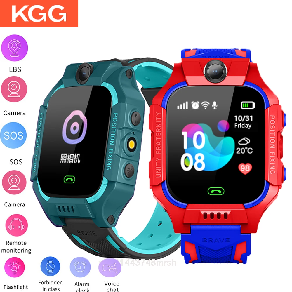 Q19 Kids Smart Watch Детские часы 2G Smartwatch SOS Camera Phone Time Clock Подарки. | Электроника