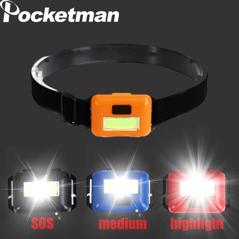 

POKETMAN 2022 обновленная портативная мини-лампа для кемпинга, Головной фонарь с 3 режимами, водонепроницаемый Головной фонарь, светодиодные фары...