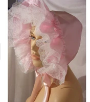 hot sale maid girl cute satin lace stitching girly hat can be customized
