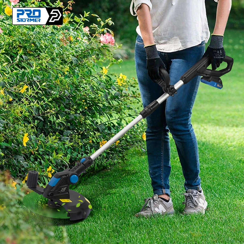 20V Electric Lawn Mower Li-ion Battery Cordless Grass Trimme
