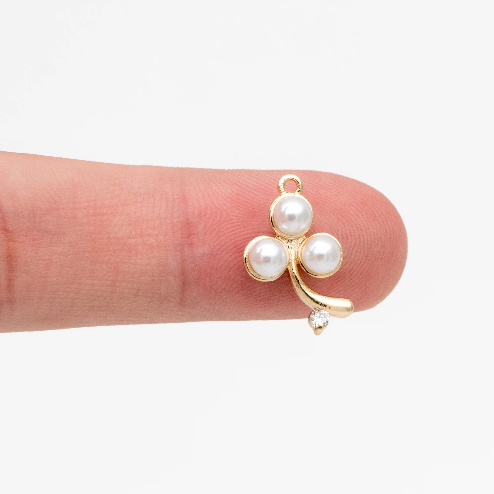 10 шт. подвески с искусственным жемчугом 16x10 мм