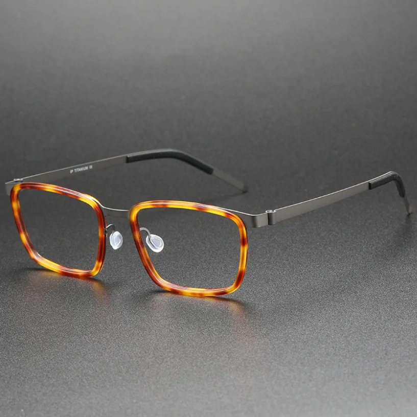 

Ultralight Presbyopia Reading Eyeglasses Square Frame Pure Titanium Men Optical Eyewear Anti Scratch Prescription Glasses Women