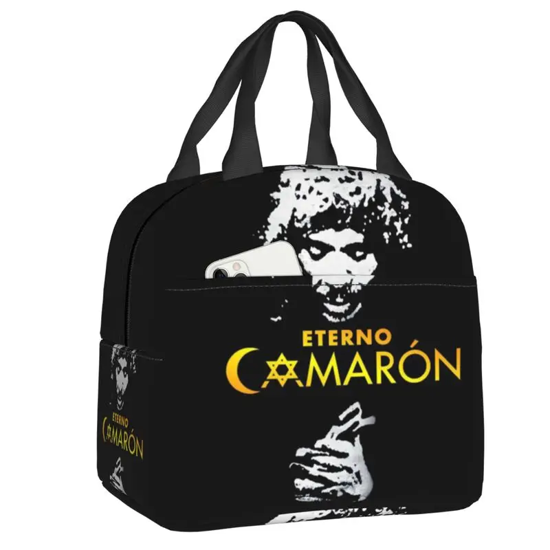 

Изолированная обеденная сумка с изображением вечной креветки на острове для кемпинга путешествий певец фламенко Камерон-ла-Исла термальны...