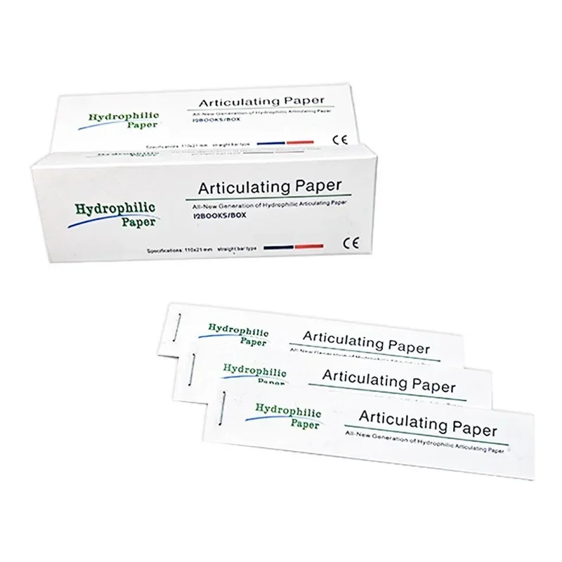 Стоматологическая артикуляционная бумага полоски для укуса односторонняя