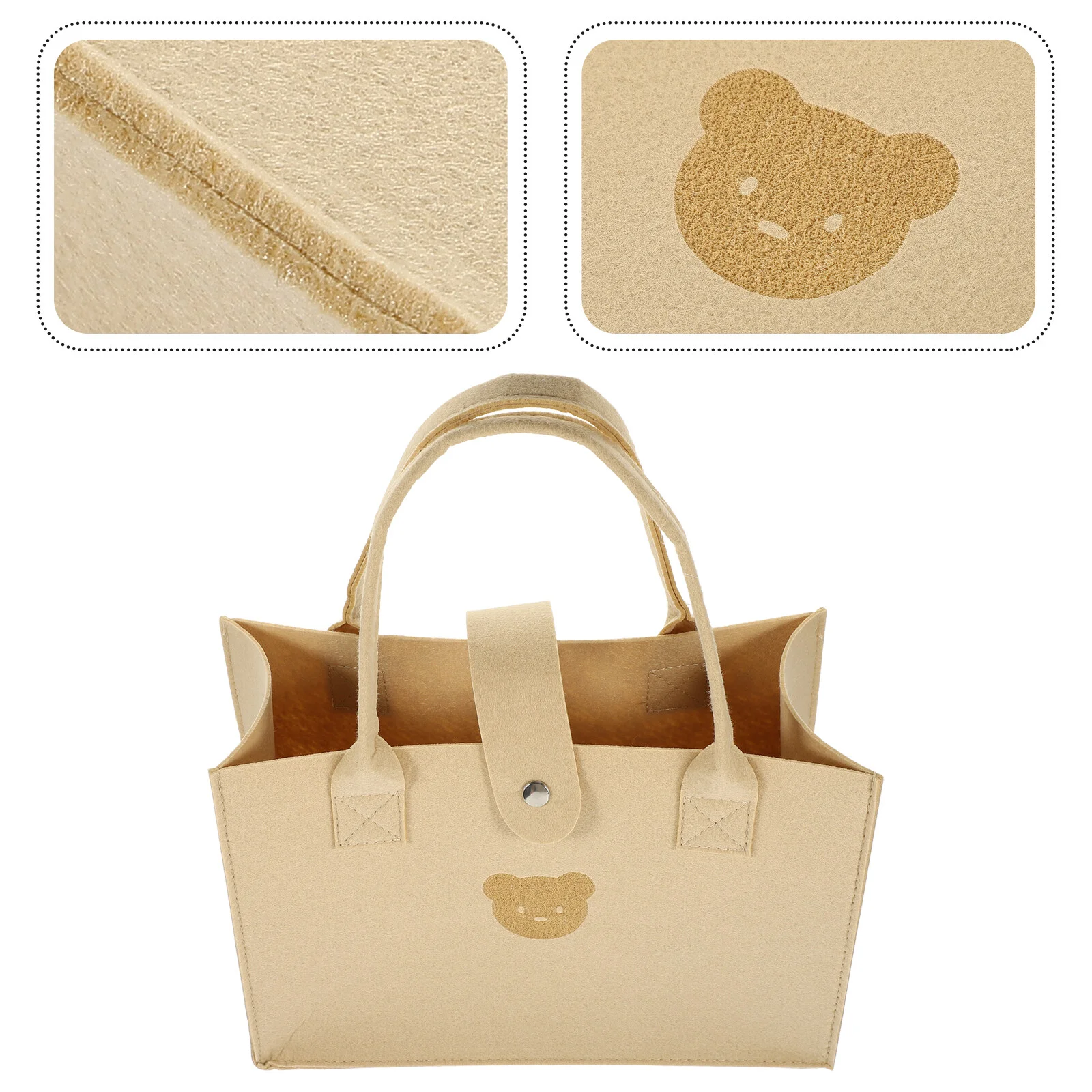 

Женская сумка-тоут для покупок Bear, складные офисные портативные летние тоуты из фетра для путешествий, для продуктов