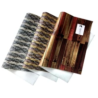 wood grain printed smooth cotton backing leather fabric for making shoebagdiy accessoriesdecorationwallpaper