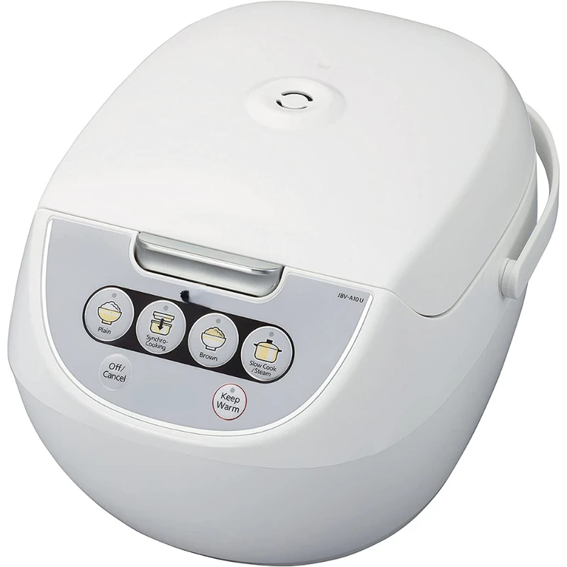 

5.5-Cup (Uncooked) Micom Rice Cooker Electric with Food Steamer Basket, White